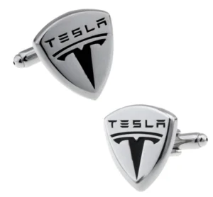 Manchetknopen Tesla Zilver