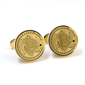 Bitcoin Manchetknopen Goud en Zilver